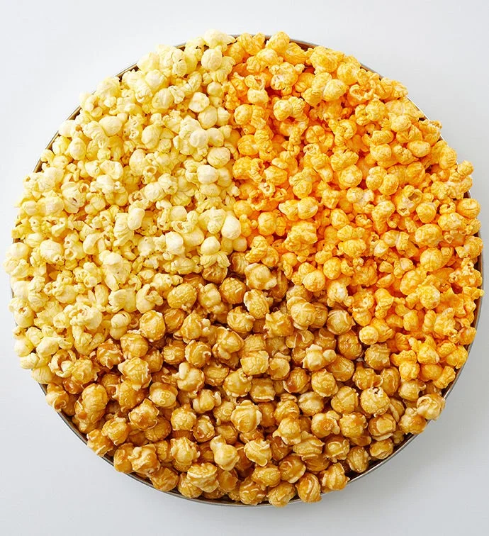 With Many Thanks 3 1/2 Gallon 3 Flavor Popcorn Tin